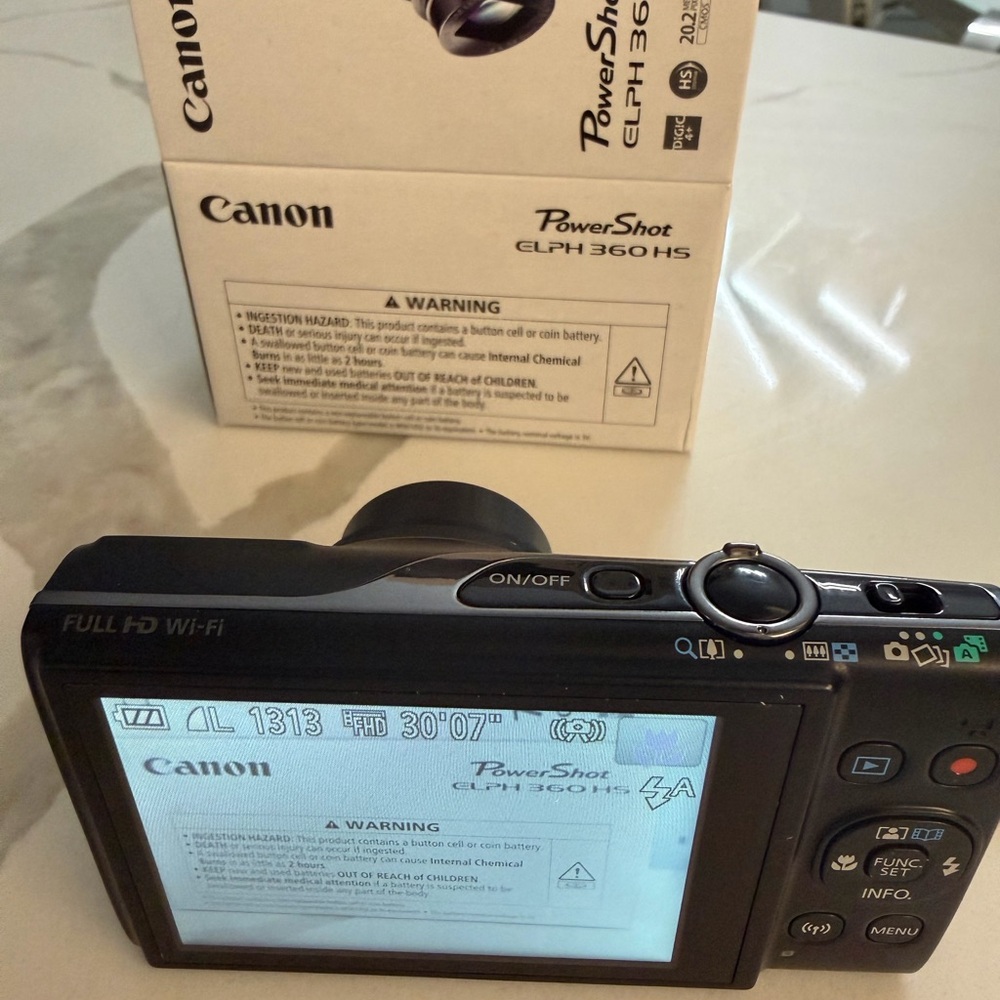 NEW Canon PowerShot ELPH 360 HS WiFi Digital Camera - Picture 6 of 6